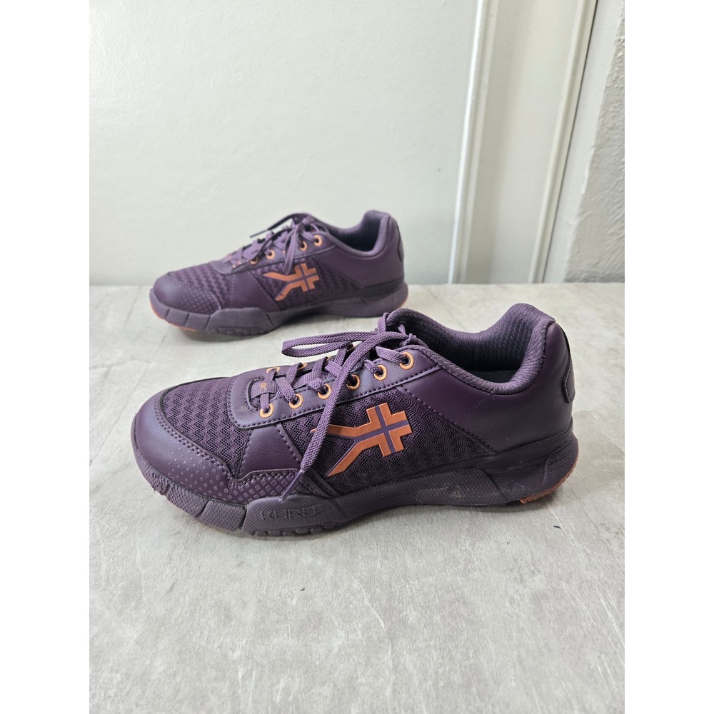 Kuru Athletic Sneakers Women 8.5 Purple Mesh Lace Up Walking Comfort Gym Shoes